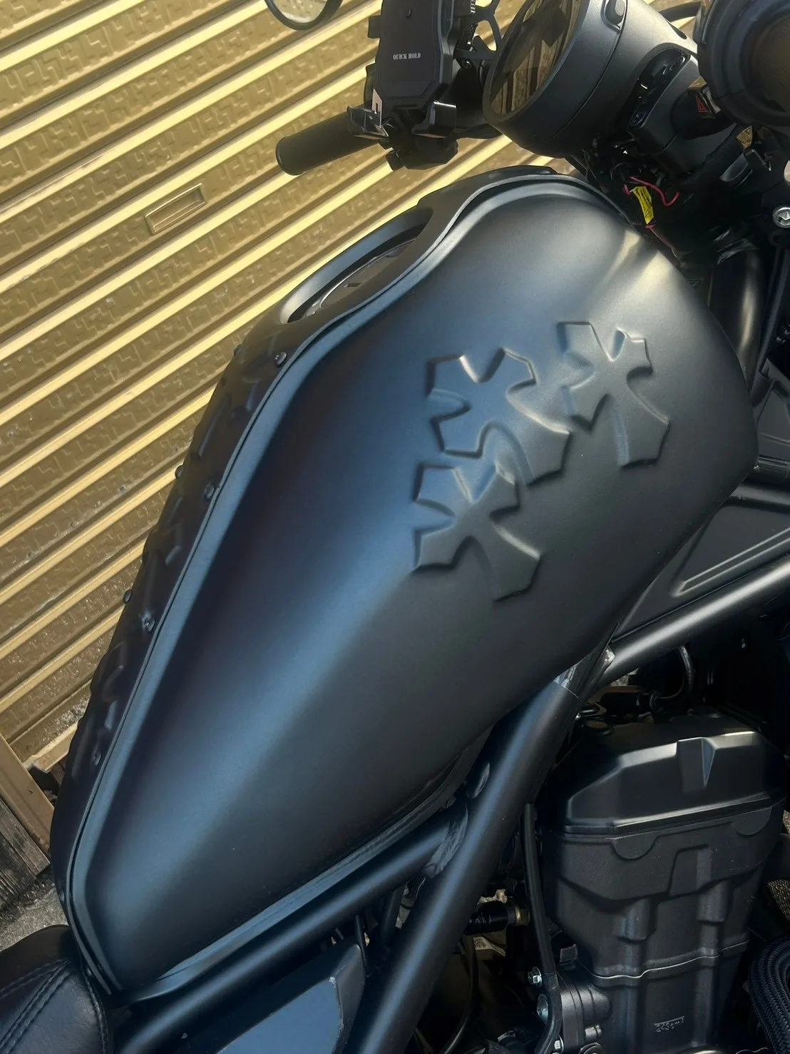 REBEL 250 CROMEタンクカバー　（※黒ゲル未塗装）