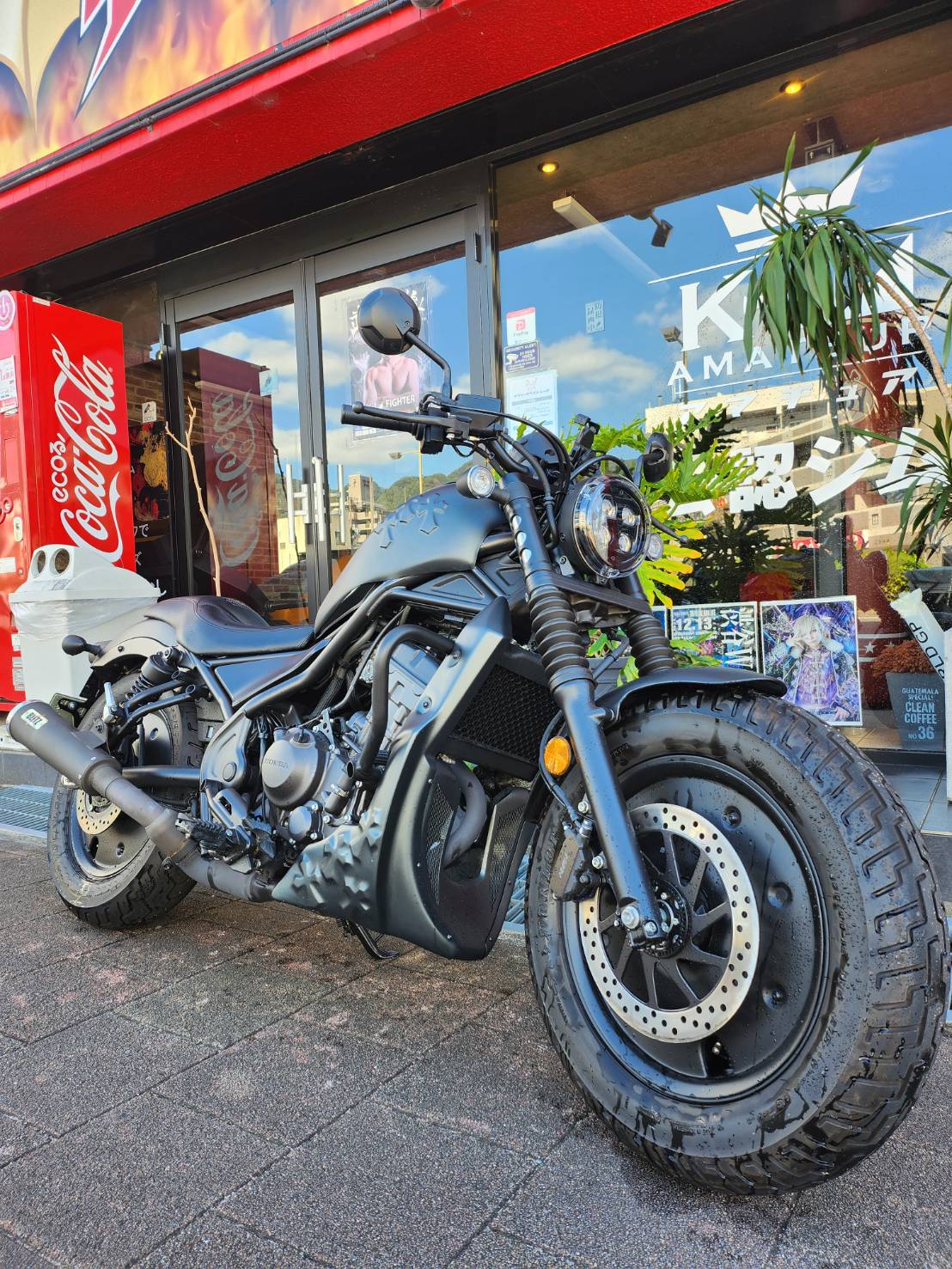 REBEL 250 CROMEタンクカバー　（※黒ゲル未塗装）