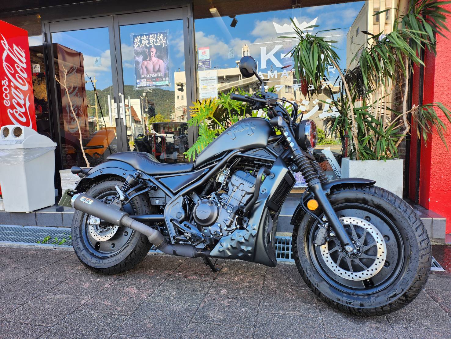 REBEL 250 CROMEタンクカバー　（※黒ゲル未塗装）